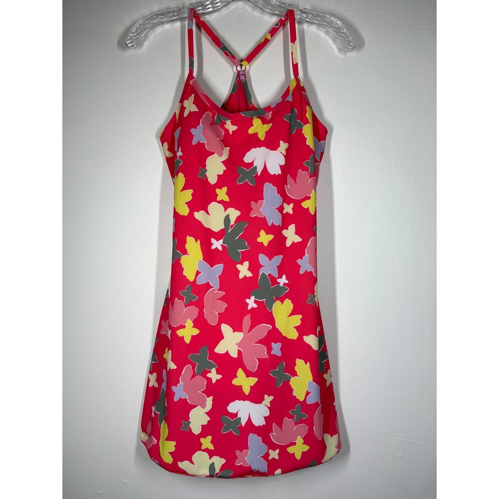 Outdoor Voices The Exercise Dress Small Pink Floral Activewear Tennis Core